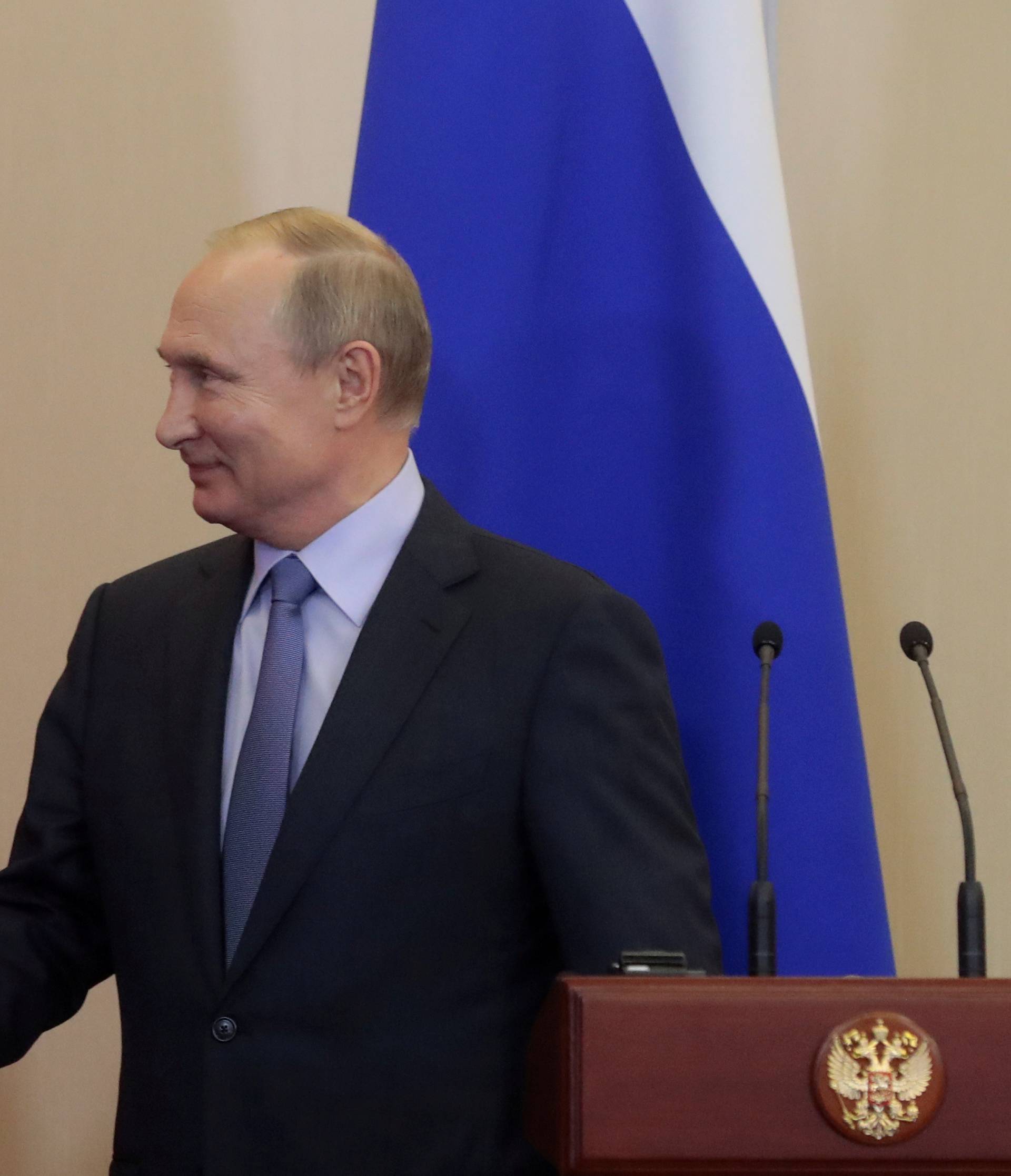 FILE PHOTO: Russian President Vladimir Putin meets with Turkish President Recep Tayyip Erdogan in Sochi