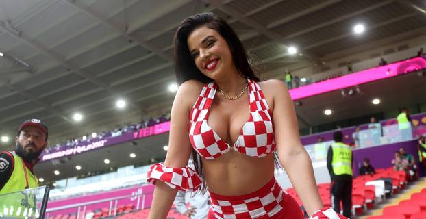 KATAR 2022 - Ivana Knoll na stadionu uoči susreta Hrvatske i Belgije