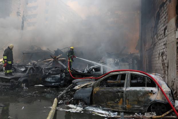 Site of an Israeli strike in Beirut