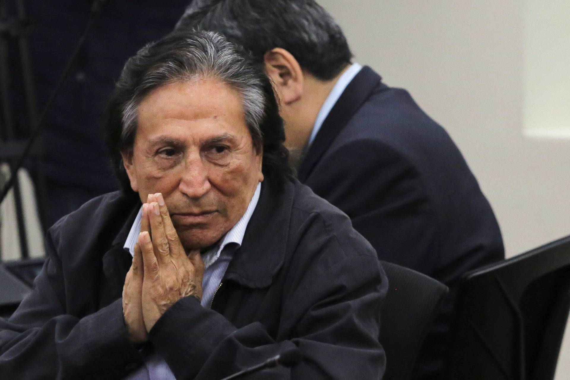 Peru's former President Alejandro Toledo appears in court in Lima