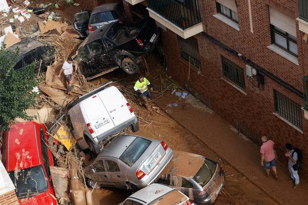 Aftermath of floods in Paiporta