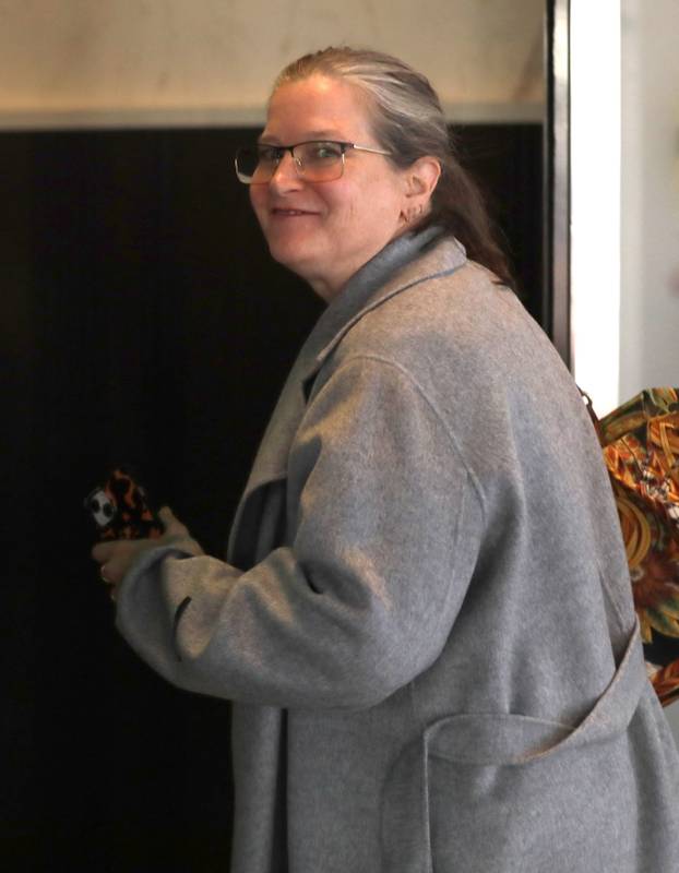 *EXCLUSIVE* Bridget Fonda stuns as she boards flight out of LA, showing off dramatic weight loss