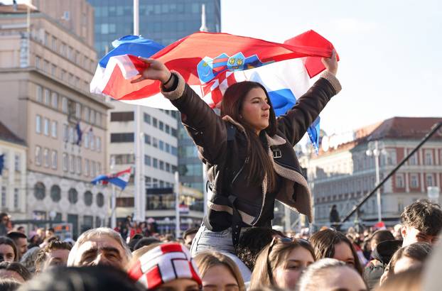 Zagreb: Svečani doček rukometaša nakon osvojenog srebra na Svjetskom prvenstvu