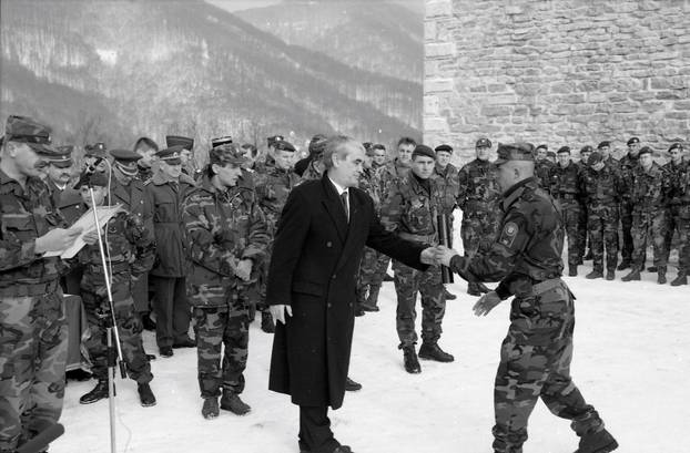 Zagreb: Sve&ccaron;anost Hrvatske vojske na Medvedgradu, 06.02.1996.