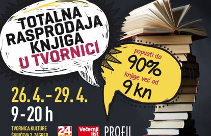 Ovog vikenda kreće velika rasprodaja knjiga u Tvornici 