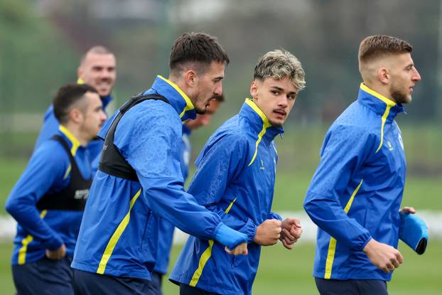 Sarajevo: Trening nogometne reprezentacija BiH uoči finalne utakmice doigravanja za Svjetsko prvenstvo