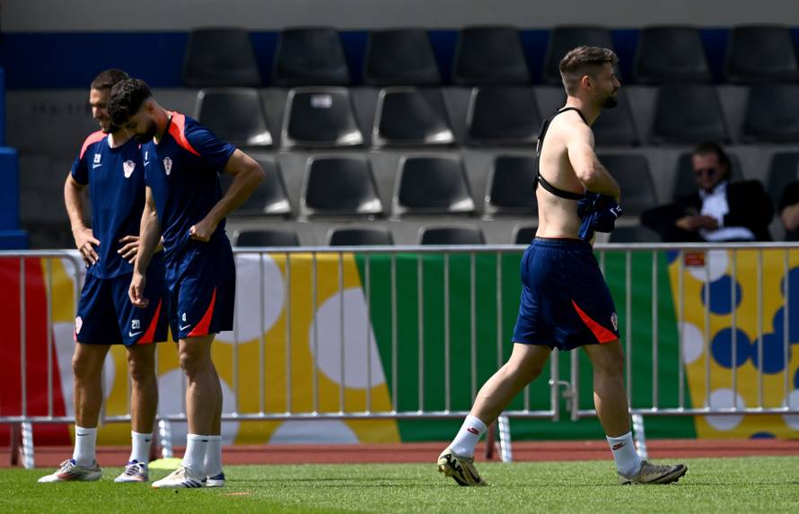 Neuruppin: Trening hrvatske nogometne reprezentacije u kampu uoči utakmice s Albanijom