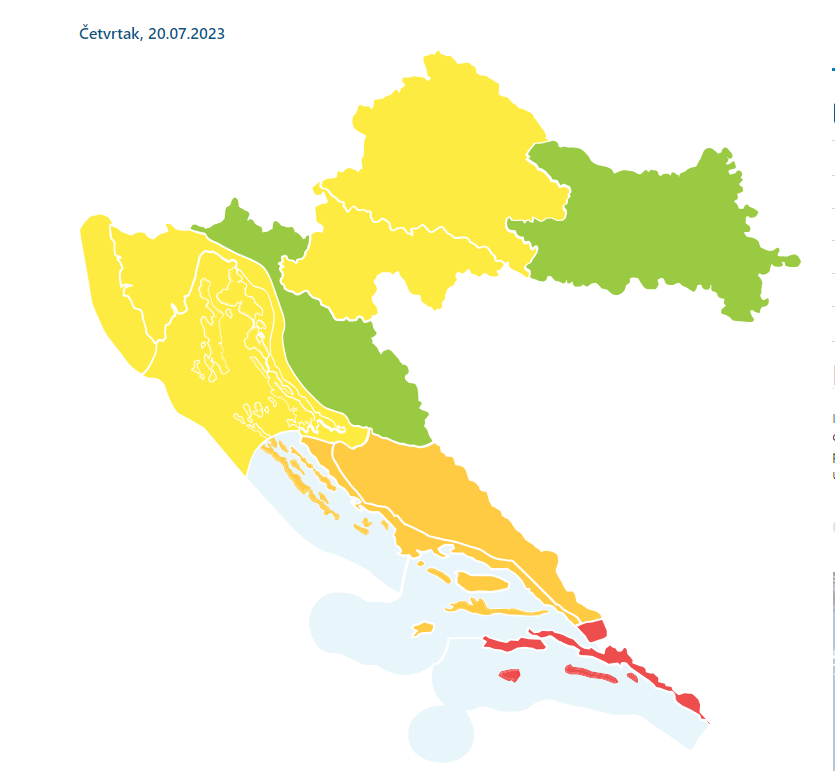 Nova upozorenja DHMZ-a: Žuti alarm na snazi  i za Zagreb zbog nevremena. Sutra opet opasno