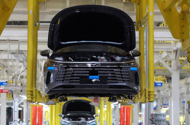 BYD's electric vehicle factory at the Industrial Complex in Camacari