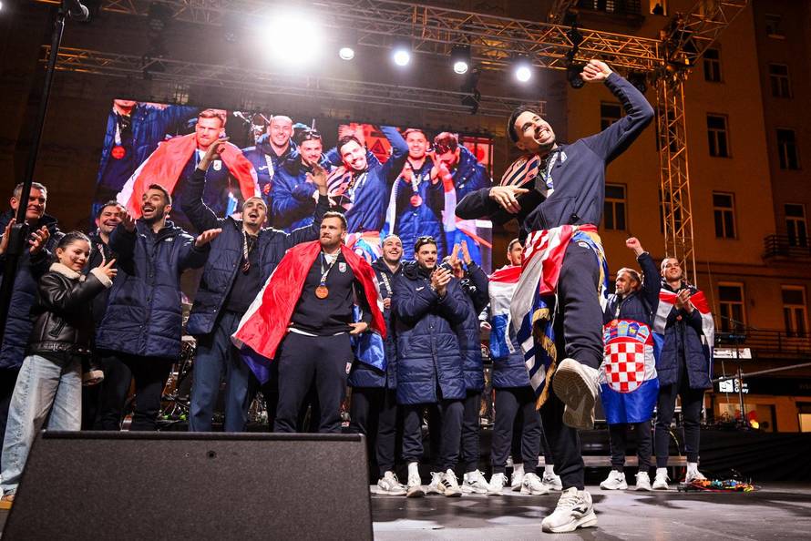 Zagreb: Svečani doček rukometnih reprezentativaca nakon osvojene bronce na Europskom prvenstvu