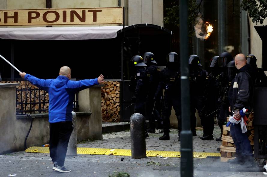 Demonstration against the Czech government's COVID-19 restrictions in Prague