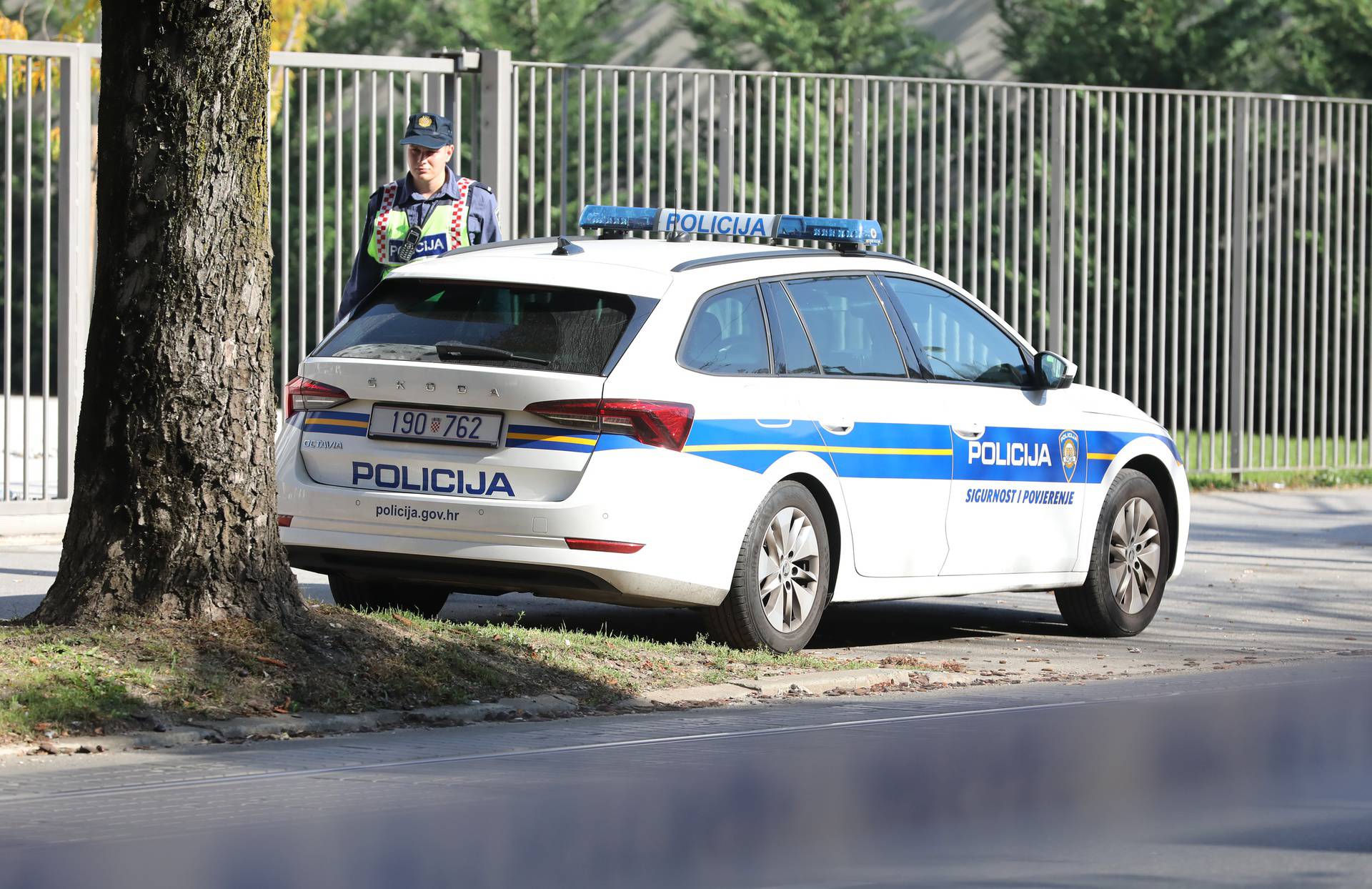 Zagreb: Policija ispred Općinskog kaznenog suda u Ilici uoči suđenja Marku Franciškoviću