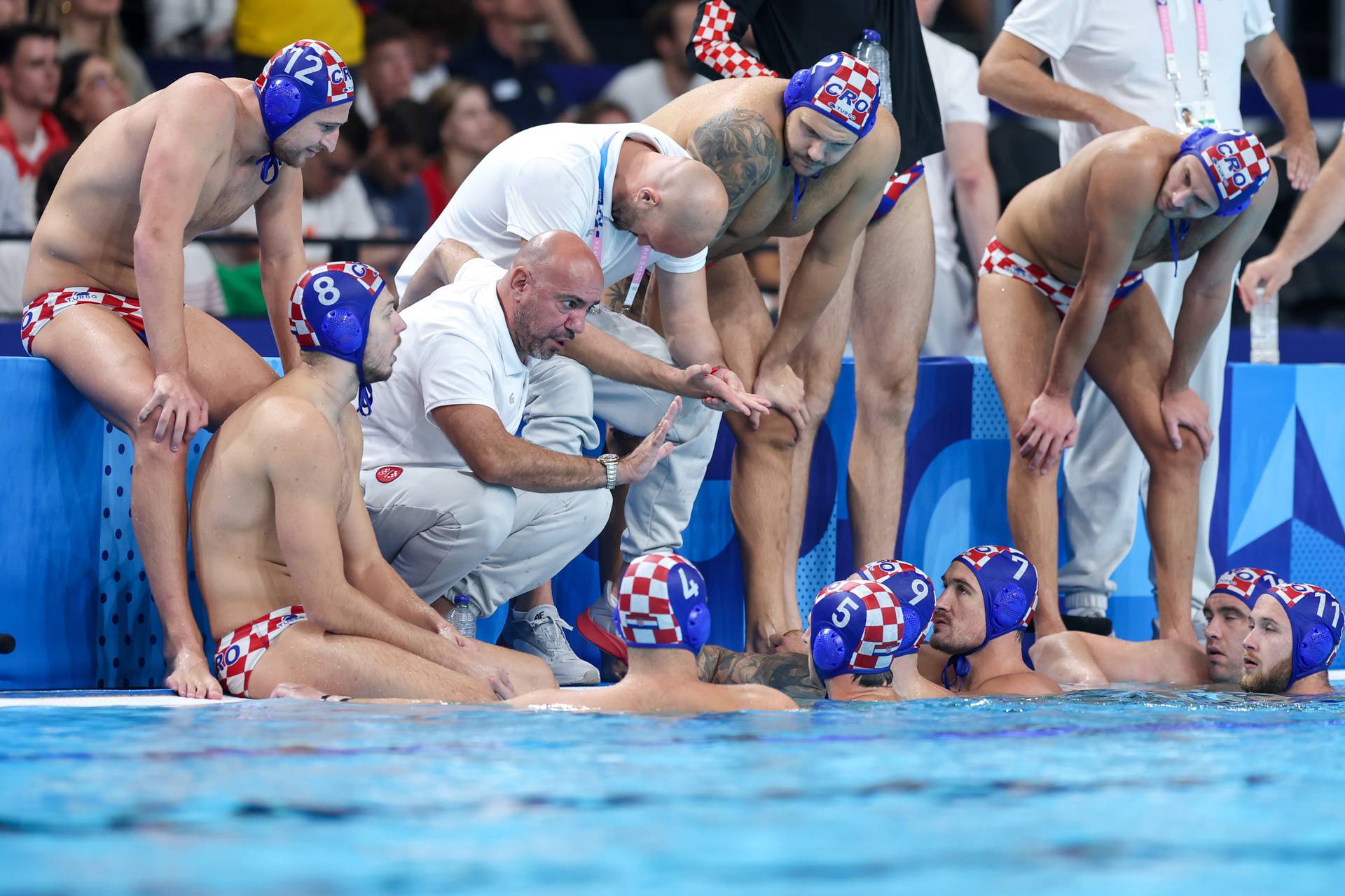 Pariz: Hrvatska i Mađarska u polufinalnoj vaterpolo utakmici Olimpijskih igara