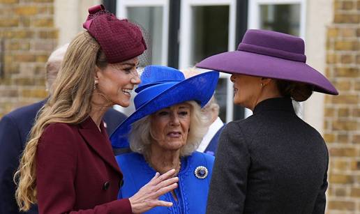 FOTO Trump došao u posjet, ali sve oči bile su na Melaniji, Kate i Camilli. Pogledajte te outfite!