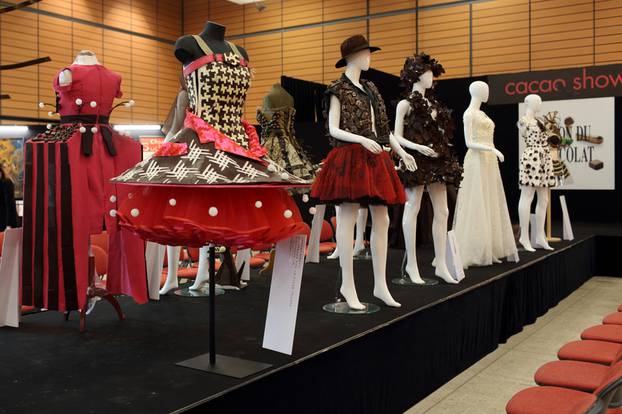 Salon du chocolat 2015, chocolate dress