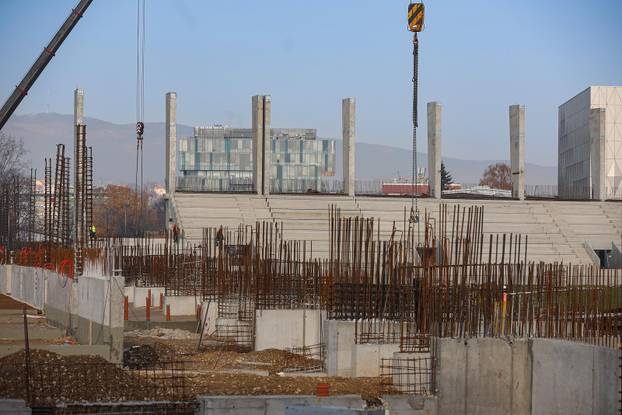 Sjeverna tribina stadiona u Kranj?evi?evoj gotovo je ve? izgra?ena
