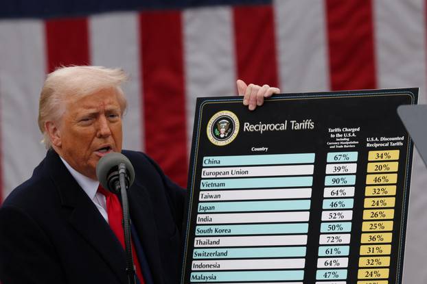 US President Trump Delivers Remars on Tariffs, at the White House