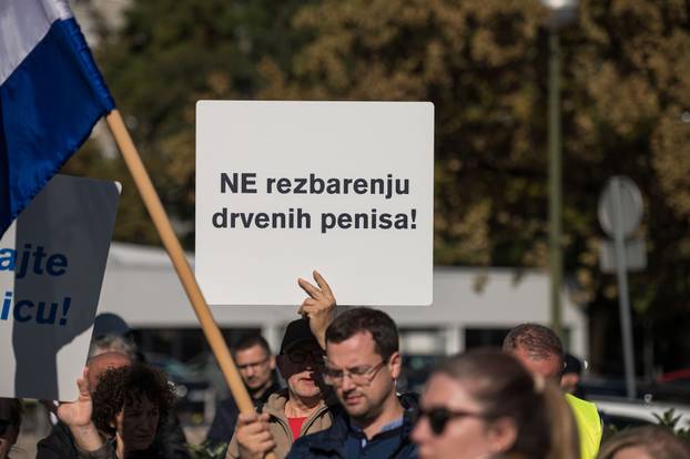 Zagreb: Inicijativa "Karte na stol" organizirala je prosvjed kojim se protive novim formatom zdravstvenog odgoja