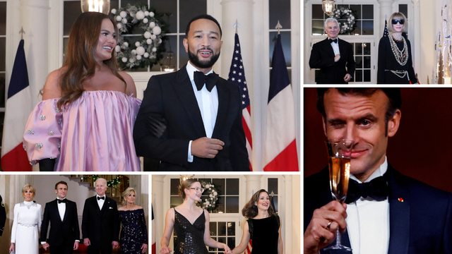 Biden priredio večeru za Brigitte i Emmanuela Macrona u Bijeloj kući, došle i brojne poznate face