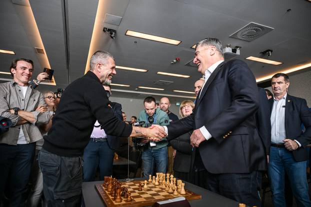 Zagreb: Predsjednik Zoran Milanovic na otvaranju šahovskog turnira Sanjin Španovic