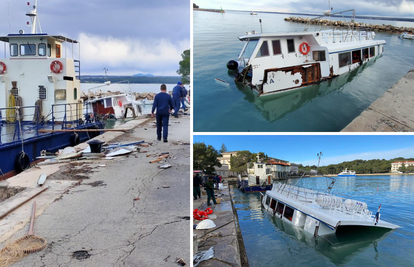 VIDEO Nevrijeme na Brijunima potopilo brod i oštetilo drugi: 'Nije uočeno onečišćenje mora'