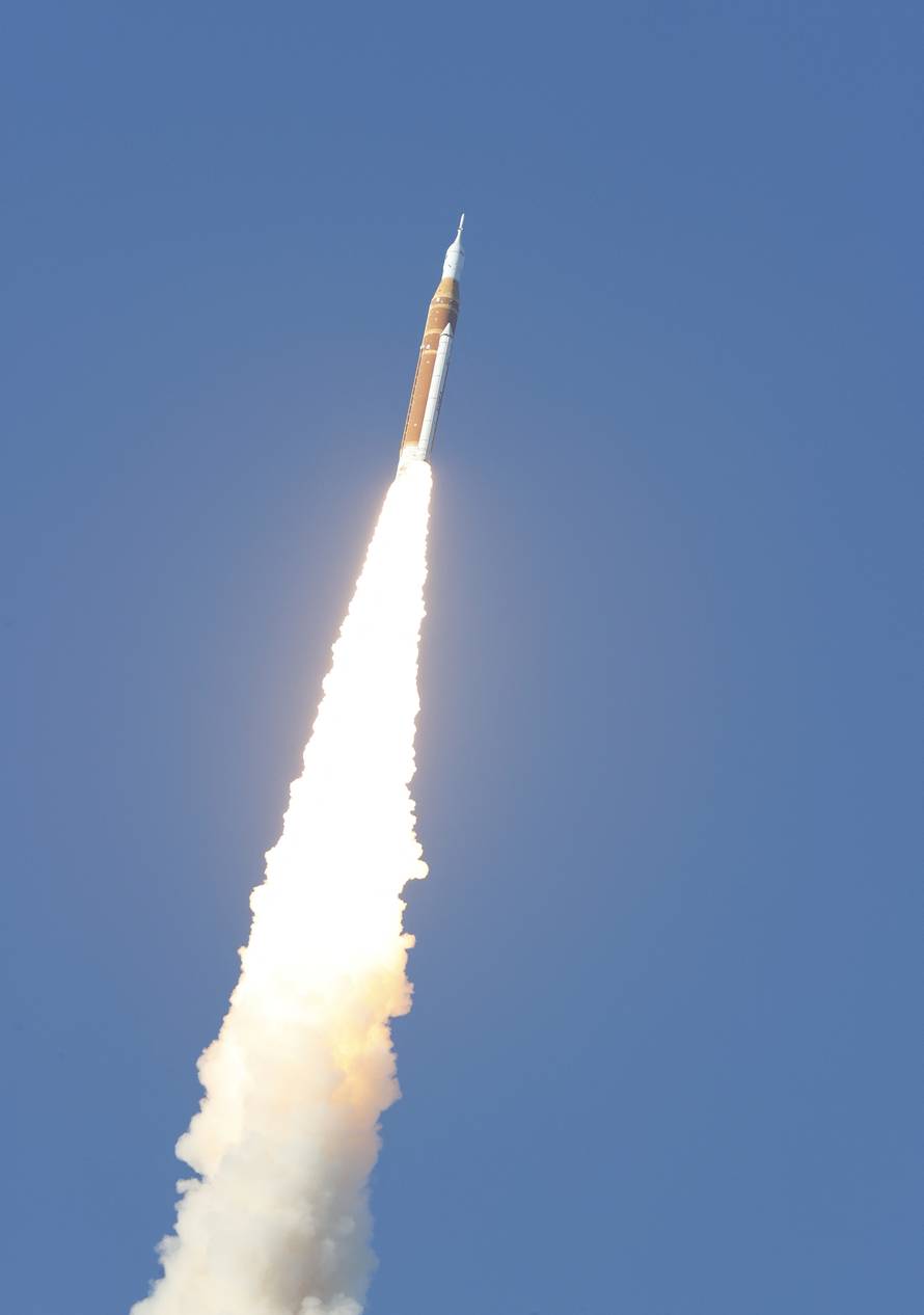 NASA's Artemis II mission to fly by the moon lifts off from the Kennedy Space Center in Cape Canaveral, Florida, U.S.