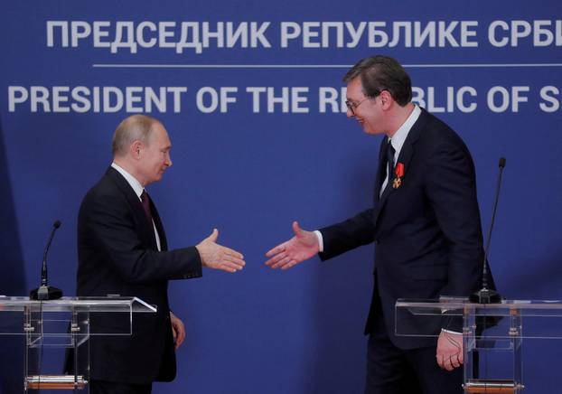 FILE PHOTO: Russia's President Vladimir Putin visits Serbia