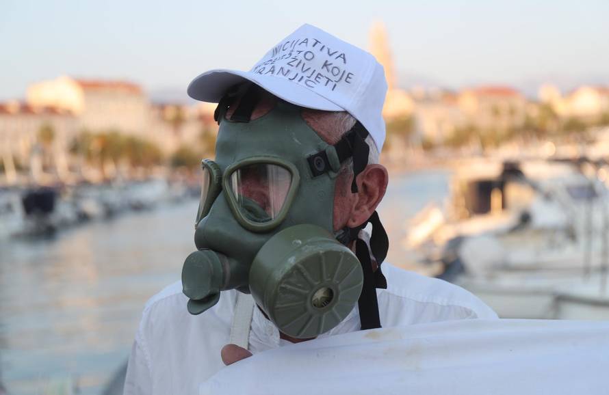 Split: Prosvjed protiv broda Moby Drea