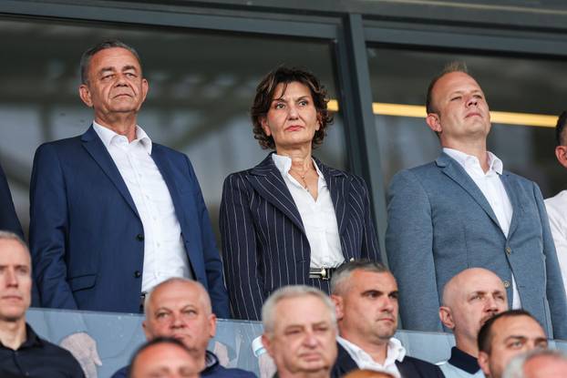 Rijeka: Svečana loža tijekom finalne utakmice SuperSport Hrvatskog nogometnog kupa