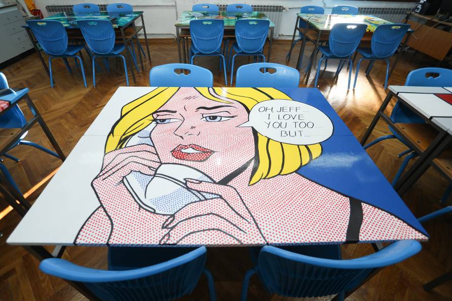 Ogulin: Motivi poznatih slikara na školskim klupama u Gimnaziji Bernardina Frankopana