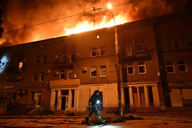 Russian drone attack in Zaporizhzhia