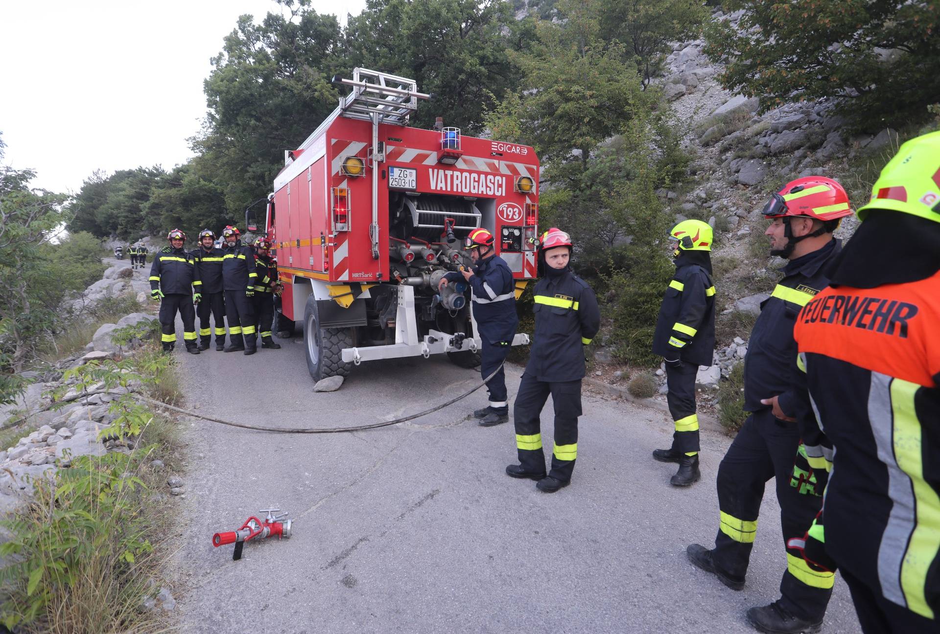 Makarska: Vatrogasci na zgarištu u parku prirode Biokovo