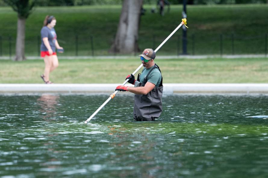 Renovations on the Lincoln Memorial Reflecting Pool