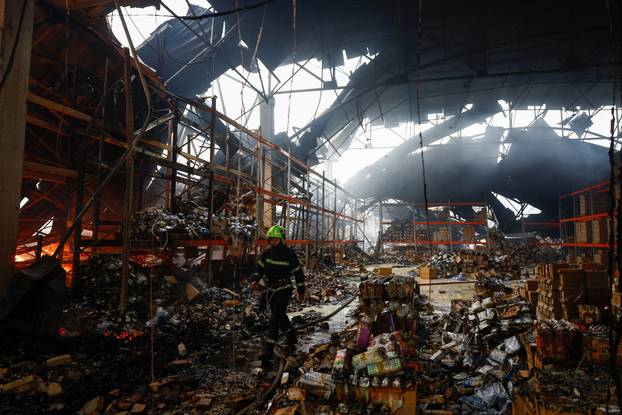 Aftermath of a Russian missile attack in Kyiv