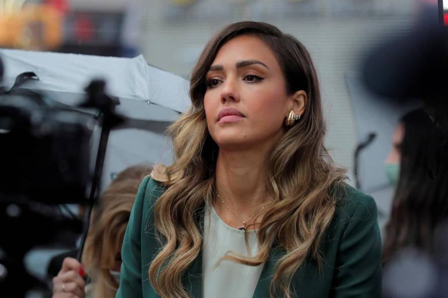 Jessica Alba, actor and businesswoman, attends the IPO of her company, The Honest Company in New York