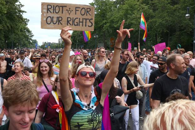 Christopher Street Day (CSD) LGBTQ+ Pride march, in Berlin