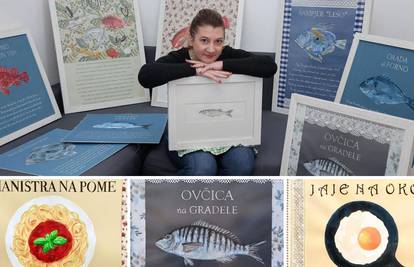 Ana iz Trogira na stolnjacima slika i piše obiteljske recepte: 'Turisti su ludi za njima'