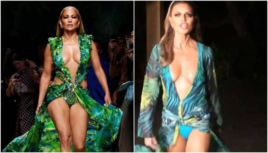 Rinna odjenula  haljinu po uzoru na J.Lo pa joj 'provirile' gaćice