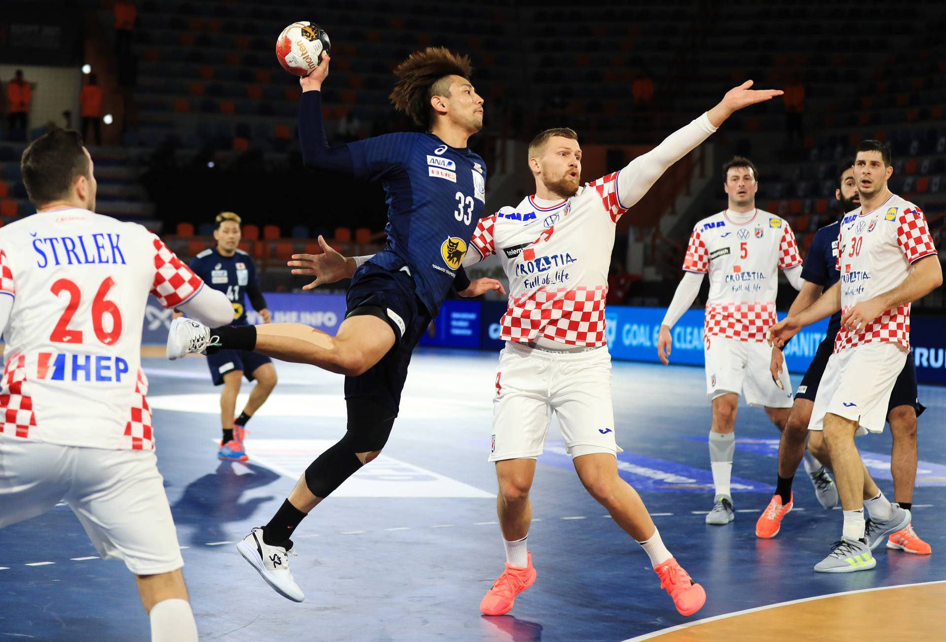 2021 IHF Handball World Championship - Preliminary Round Group C - Croatia v Japan