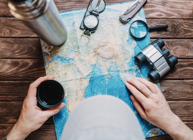 Man looking for a place to journey.