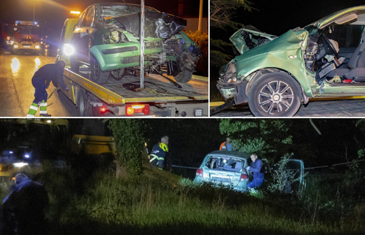 Strašne slike iz Pule: Autom se zabio u stablo. Vatrogasci rezali smrskano vozilo. Preminuo je
