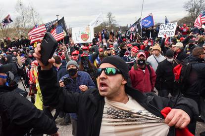 Supporters of U.S. President Donald Trump gather in Washington