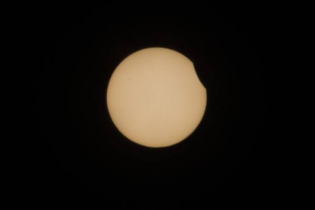 Pogled na djelomi?nu pomr?inu Sunca iz Zagreba