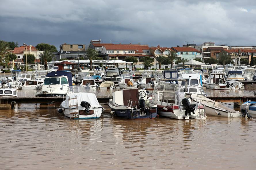 Potopljene ulice Medulina nakon jakog nevremena