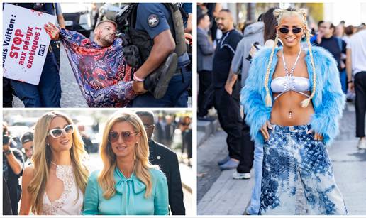 Ekskluzivno s Tjedna mode: Na revije došle Paris i Nicky Hilton, aktivist PETA-e, a zatim i policija