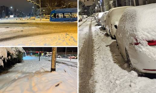 FOTO Zagreb zameten snijegom: 'Ponegdje na nogostupu i 15 cm snijega. Ljudi jedva prolaze!'