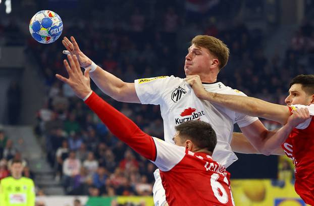 EHF 2024 Men's European Handball Championship - Preliminary Round - Group B - Croatia v Austria