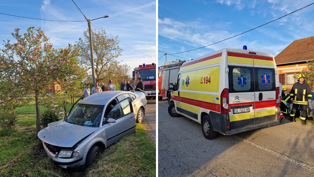 Auto sletio s ceste kod Hrvatske Kostajnice: Čovjek je ozlijeđen