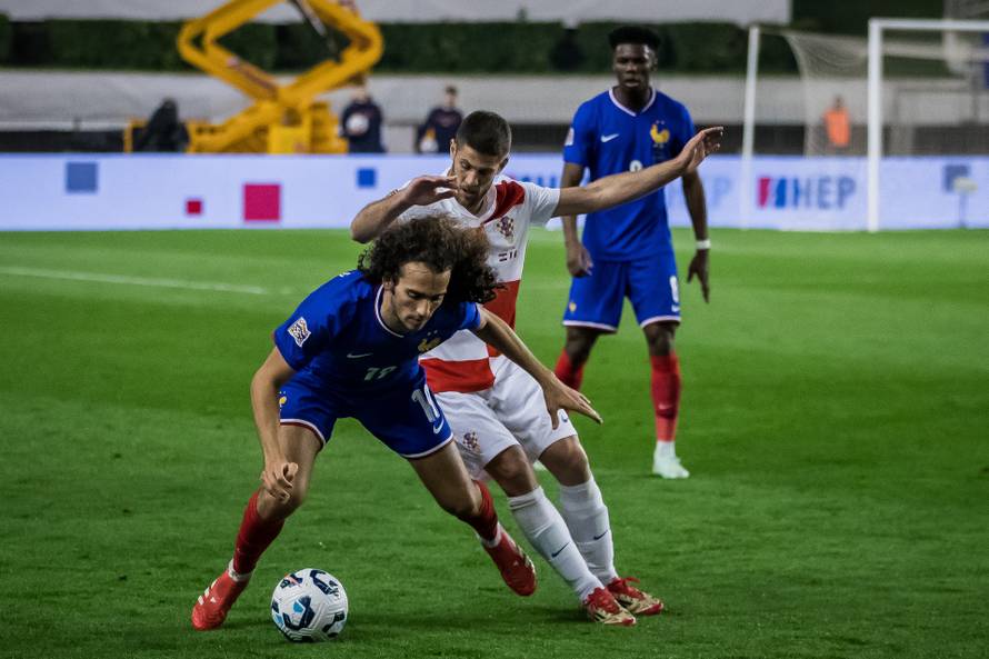 Prva utakmica četvrtfinala UEFA Lige nacija između Hrvatske i Francuske