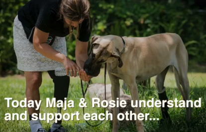 Maja je u ratu ostala bez noge, onda joj je Rosie ušla u život